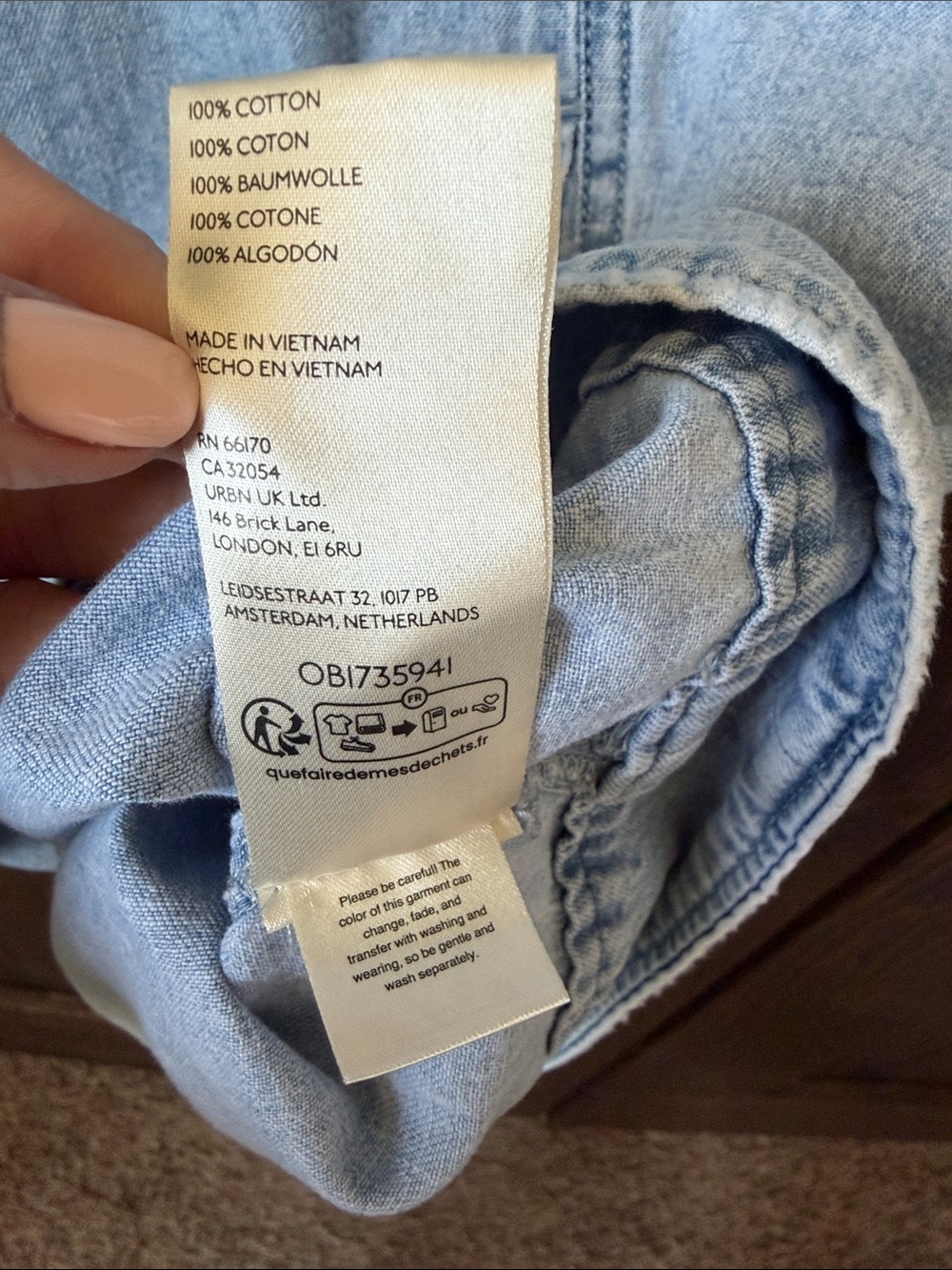 Free People Denim Shift Dress - Picture 6 of 8